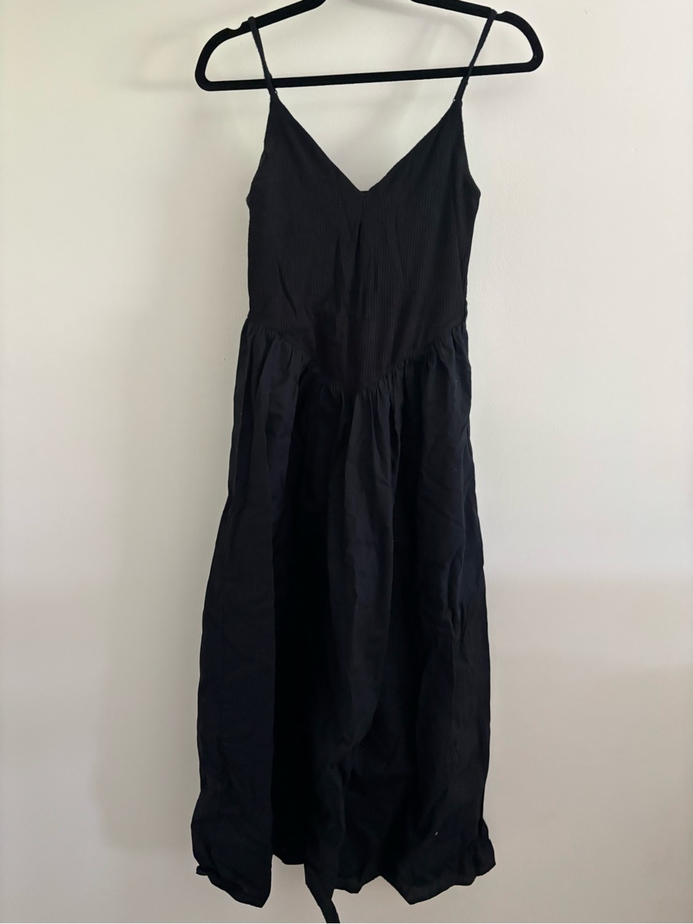 Abercrombie & Fitch Black Spaghetti Strap Maxi Dress